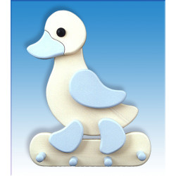 Colgador infantil Pato Celeste